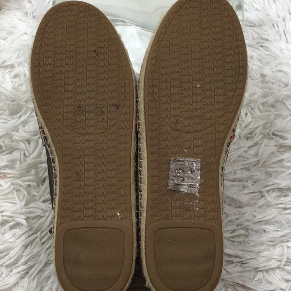 Michael Michael Kors Kendrick Vibrant Pink and Brown Espadrilles 8.5